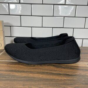 Clarks Carly Wish Womens 7.5 Shoes Black Tiger Print Slip On Cloudsteppers Flats